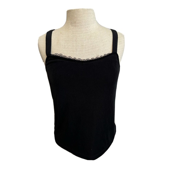 Chico's Tops - CHICO’S TRAVELERS 2 Women’s L Acetate Spandex Camisole Black